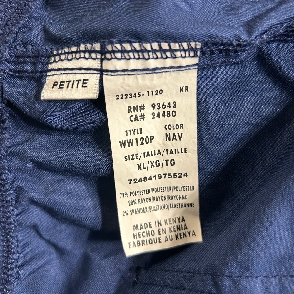 Cherokee Navy Blue Scrub Pants - Picture 2 of 7